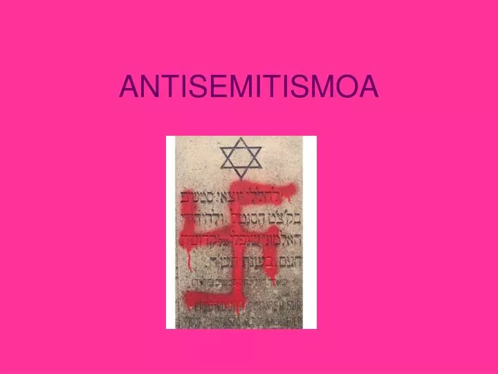 antisemitismoa