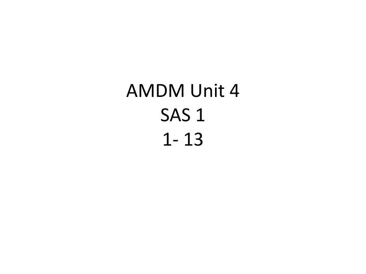amdm unit 4 sas 1 1 13