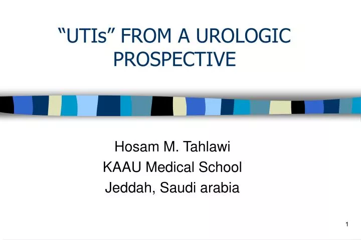 utis from a urologic prospective