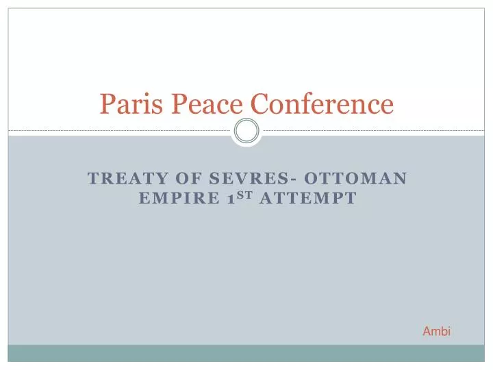 paris peace conference