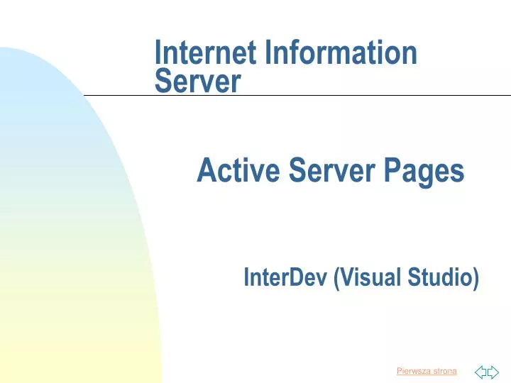 internet information server