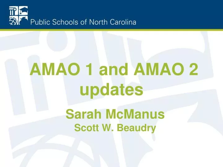 amao 1 and amao 2 updates