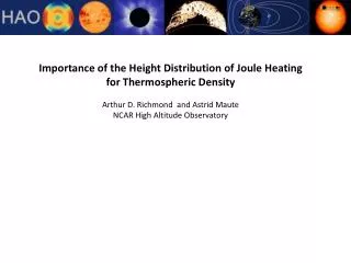 Importance of the Height Distribution of Joule Heating for Thermospheric Density
