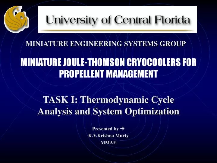 miniature joule thomson cryocoolers for propellent management