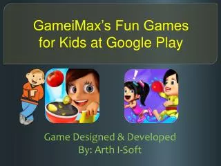 GameiMax's Fun Games for Kids at Google Play