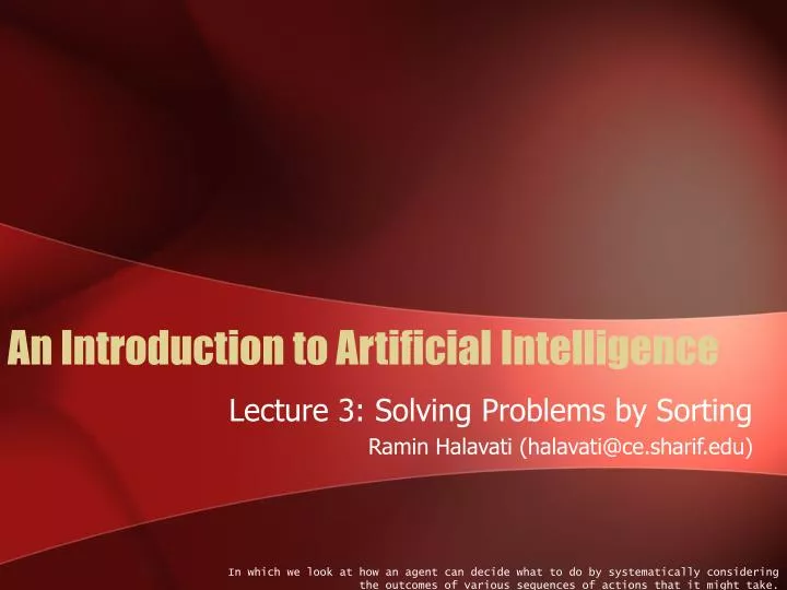 an introduction to artificial intelligence