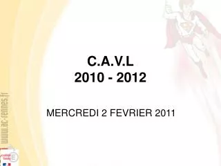 c a v l 2010 2012