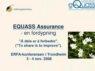 EQUASS Assurance - en fordypning