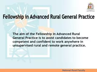 National Rural Faculty