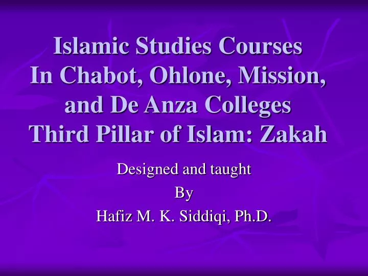 islamic studies courses in chabot ohlone mission and de anza colleges third pillar of islam zakah