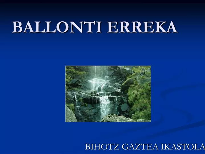 ballonti erreka