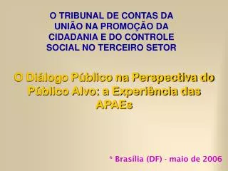 o di logo p blico na perspectiva do p blico alvo a experi ncia das apaes