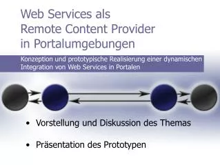 vorstellung und diskussion des themas pr sentation des prototypen