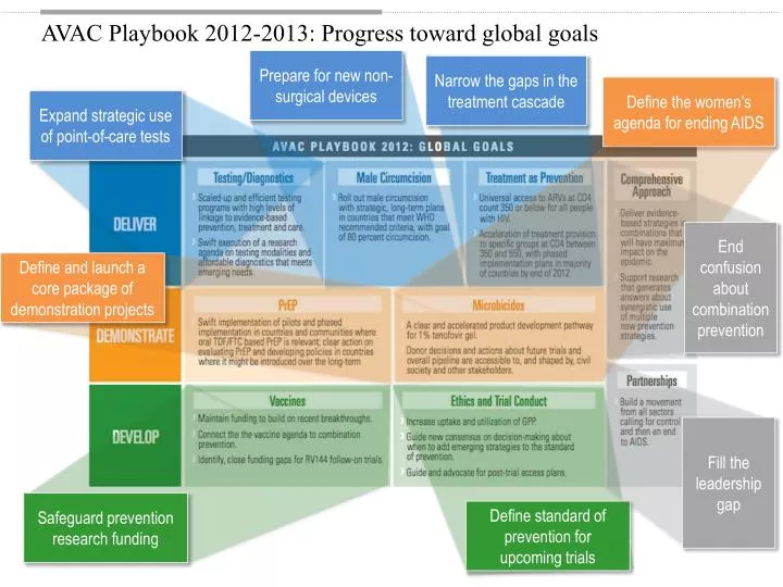 avac playbook 2012 2013 progress toward global goals