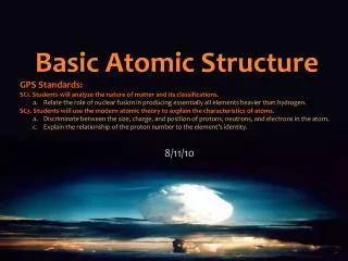 Basic Atomic Structure