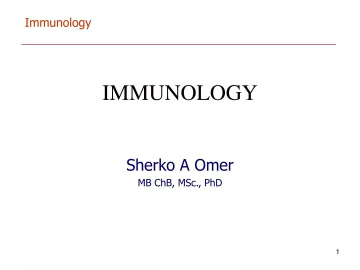 immunology