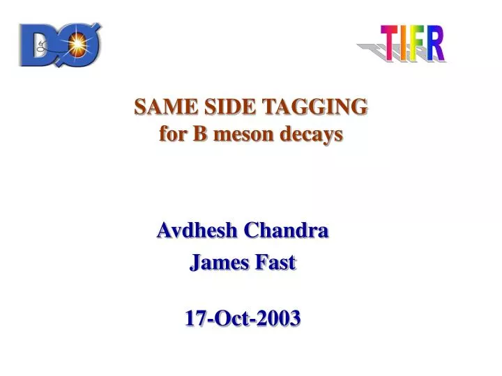 same side tagging for b meson decays