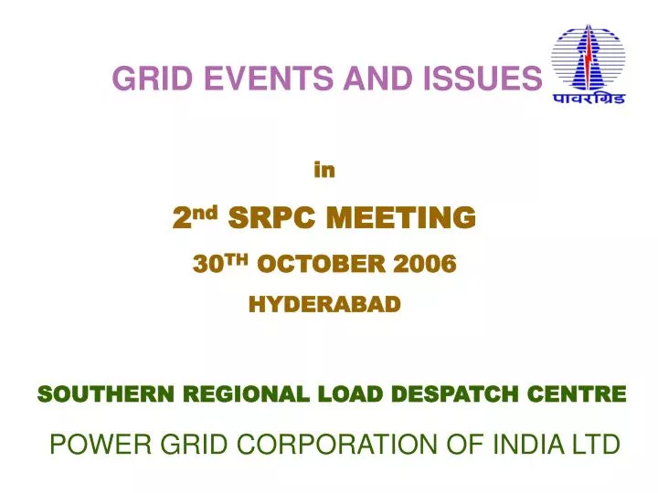power grid corporation of india ltd