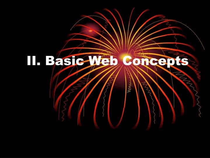 ii basic web concepts