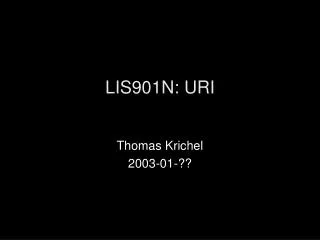 LIS901N: URI