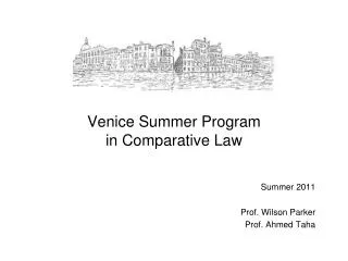 Venice Summer Program in Comparative Law