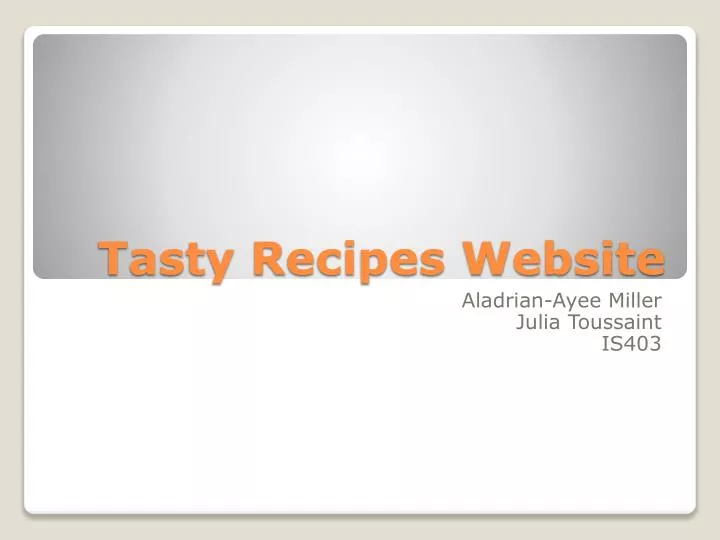 tasty recipes website