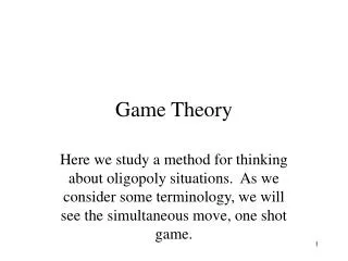 Game Theory