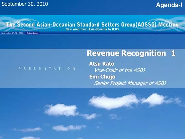 revenue recognition 1