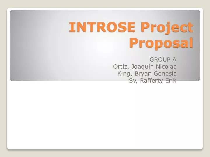 introse project proposal