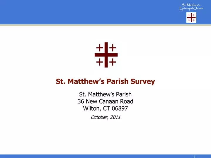 st matthew s parish survey
