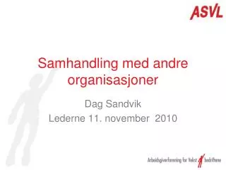 samhandling med andre organisasjoner