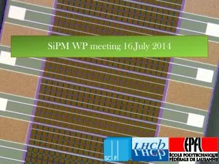 SiPM WP meeting 16.July 2014