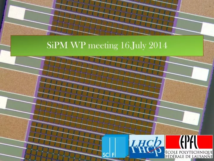 sipm wp meeting 16 july 2014