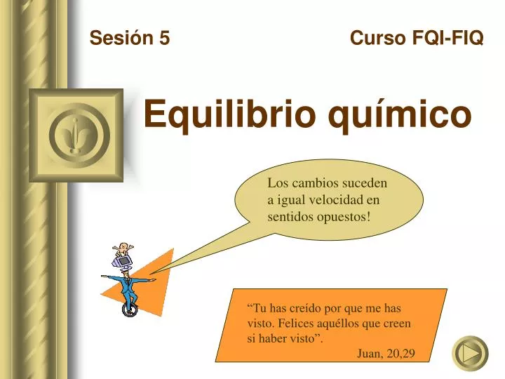 equilibrio qu mico