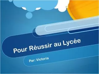 pour r ussir au lyc e