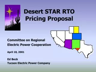 Desert STAR RTO Pricing Proposal