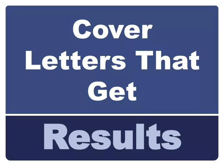 cover letters that get