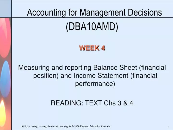 accounting for management decisions