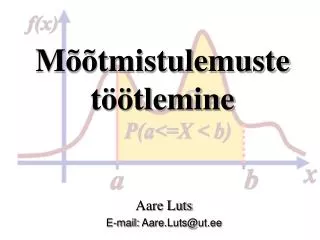 m tmistulemuste t tlemine