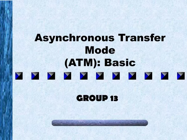 asynchronous transfer mode atm basic