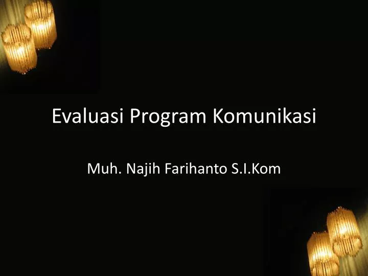 evaluasi program komunikasi