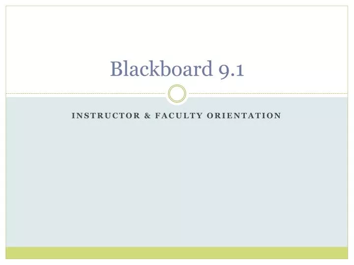 blackboard 9 1