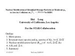 Nuclear Modification of Identified Strange Particles at Moderate p T - slide 1