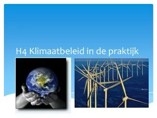 h4 klimaatbeleid in de praktijk