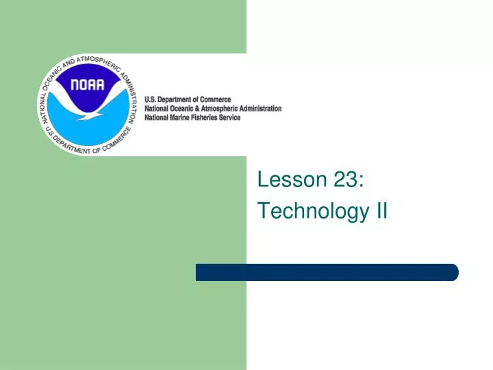 lesson 23 technology ii