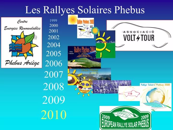 les rallyes solaires phebus