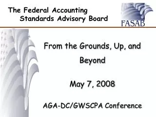 The Federal Accounting Standards Advisory Board