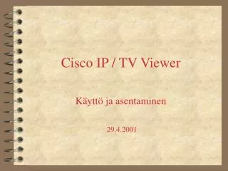 cisco ip tv viewer