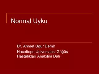 normal uyku