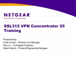 SSL312 VPN Concentrator 25 Training